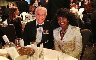 Everyday Heroes attendees Lionel Jarvis and Patti Boulaye. Everyday Heroes attendees Lionel Jarvis and Patti Boulaye.