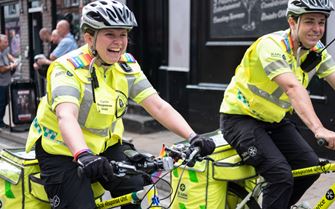 Cycle Responders at outdoor summer event Cycle Responders at outdoor summer event